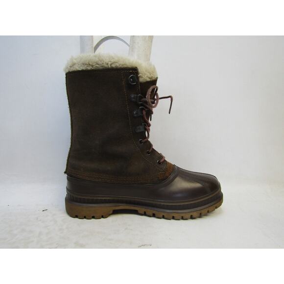 Sorel Mens Size 7 M Brown Leather Rubber Waterproof Lace Up Winter Snow Boots main image 9